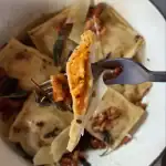 Handmade Butternut Squash Ravioli with Browned Butter, Sage, and Walnuts